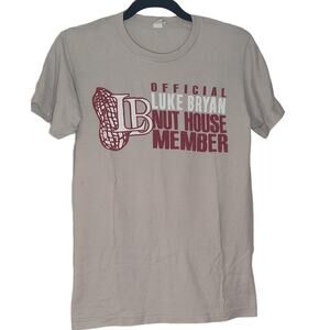 Official Luke Bryan Nut House member t-shirt fan club Country Music S